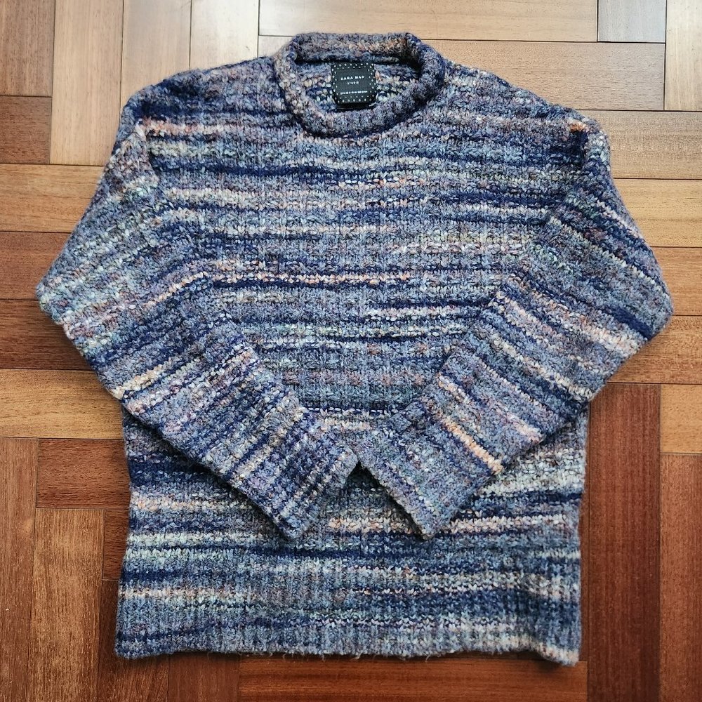 ZARA Studio Embellished Italian Yarn Sweater